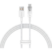 Кабель Baseus Explorer Series Fast Charging Cable with Smart Temperature Control 100W USB Type-A - USB Type-C (2 м, белый)