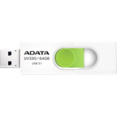USB Flash ADATA UV320 64GB (белый/зеленый)