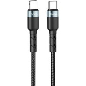 Кабель Hoco DU46 USB Type-C - Lightning (1 м, черный)