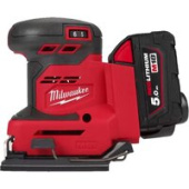 Виброшлифмашина Milwaukee M18 BQSS-502B 4933479967 (с 2-мя АКБ, сумка)