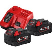 Аккумулятор с зарядным устройством Milwaukee M18 M18NRG-402 4933459215 (2 x 18В/4 Ач + 12-18В)