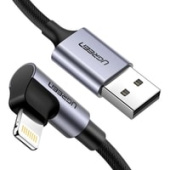 Кабель Ugreen US299 USB Type-A - Lightning (1 м, черный)