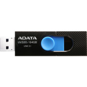 USB Flash ADATA UV320 64GB (черный/голубой)