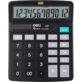 Калькулятор Deli E837 (черный)