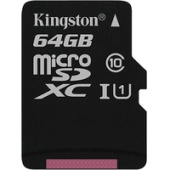 Карта памяти Kingston Canvas Select SDCS/64GBSP microSDXC 64GB