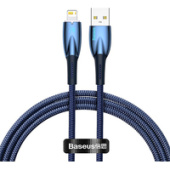 Кабель Baseus Glimmer Series Fast Charging Data Cable USB Type-A - Lightning 2.4A CADH000303 (2 м, синий)