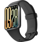 Фитнес-браслет Xiaomi Smart Band 9 Pro M2401B1 (серый, с черным силиконовым ремешком, международная версия)