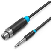 Кабель Vention BBFBH 6.5 Jack - XLR (2 м, черный)