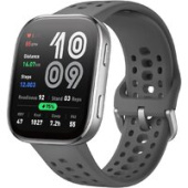 Умные часы Amazfit Bip 6 (серебристый, с серым силиконовым ремешком)