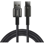 Кабель Baseus Tungsten Gold USB Type-A - USB Type-C (2 м, черный)