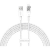 Кабель Baseus Explorer Series Fast Charging Cable with Smart Temperature Control 2.4A USB Type-A - Lightning (2 м, белый)