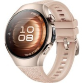 Умные часы Huawei Watch 5 42 мм (песочный, с бежевым силиконовым ремешком, международная версия)