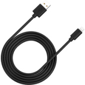 Кабель Canyon MFI-12 CNS-MFIC12B USB Type-A - Lightning (2 м, черный)