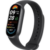 Фитнес-браслет Xiaomi Smart Band 9 (черный, с черным силиконовым ремешком, китайская версия)