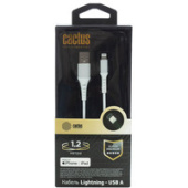 Кабель CACTUS USB Type-A - Lightning CS-LG.USB.A-1.2 (1.2 м, белый)