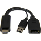 Кабель Cablexpert A-HDMIM-DPF-01 HDMI - DisplayPort (0.1 м, черный)