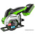 Угловая шлифмашина Greenworks GD24UCS (без АКБ)