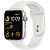 Умные часы Apple Watch SE 2 44 мм (алюминиевый корпус, серебристый/белый, спортивные силиконовые ремешки S/M + M/L)