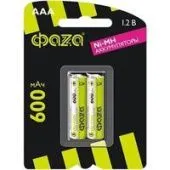 Аккумулятор Фаza AAA 600 мАч 5002852 (2 шт)