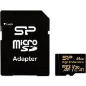 Карта памяти Silicon-Power Golden Series High Endurance microSDXC SP064GBSTXDV3V1HSP 64GB (с адаптером)