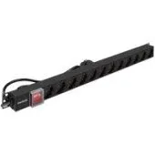 Блок розеток ExeGate ServerPro PDU-V120 Al-12S-EU2.5-SW