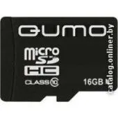 Карта памяти QUMO microSDHC (Class 10) 16GB (QM16GMICSDHC10)