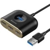 USB-хаб Baseus Square round 4in1 USB Adapter CAHUB-AY01