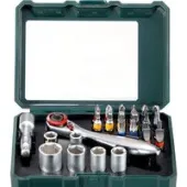 Набор трещотка с головками и битами Metabo 626701000 (26 предметов) Набор трещотка с головками и битами Metabo 626701000 (26 предметов)