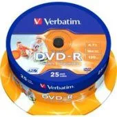 DVD-R диск Verbatim 4.7Gb 16x 43538 (25 шт.)