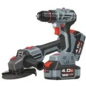 Наборы электроинструментов Profipower E0220 (шуруповерт, болгарка, 2 АКБ, кейс)