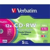 CD-RW диск Verbatim 700Mb 12x 43167 (5 шт.)