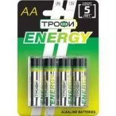 Батарейка Трофи AA 4 шт. LR6-4BL ECO