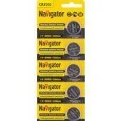 Батарейка Navigator CR2032 5 шт. NBT-CR2032-BP5