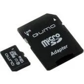 Карта памяти QUMO QM128GMICSDXC10U1 microSDXC 128GB + адаптер