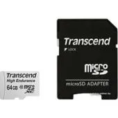 Карта памяти Transcend microSDXC HE (Class 10) UHS-I 64GB + адаптер [TS64GUSDXC10V]