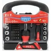 Набор отвертка с битами и головками P.I.T. Advance HSDR04-0048 (48 предметов)