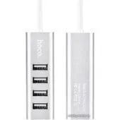 USB-хаб Hoco HB1 (серебристый)