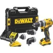 Дрель-шуруповерт DeWalt DCD703L2T (с 2-мя АКБ, кейс, набор патронов)