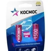 Аккумулятор КОСМОС AA 1500mAh 2 шт
