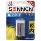 Батарейка Sonnen 6LR61 (9 В) alkaline (1 шт)
