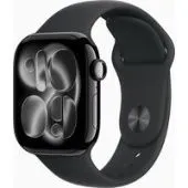 Умные часы Apple Watch Series 11 42 мм (алюминиевый корпус, черный/черный, спортивный силиконовый ремешок M/L)