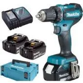 Дрель-шуруповерт Makita DDF485RF3J (с 3-мя АКБ, кейс)