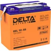Аккумулятор для ИБП Delta GEL 12-55 (12В/55 А·ч) Аккумулятор для ИБП Delta GEL 12-55 (12В/55 А·ч)