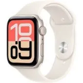 Умные часы Apple Watch SE 3 44 мм (алюминиевый корпус, звездный свет/звездный свет, спортивный силиконовый ремешок M/L)