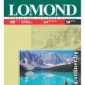 Фотобумага Lomond Глянцевая A4 130 г/кв.м. 50 листов (0102017)