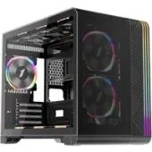 Корпус 1stPlayer VT6 (с тремя вентиляторами F7, черный)