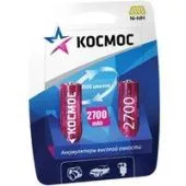 Аккумулятор КОСМОС AA 2700mAh 2 шт