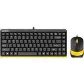 Офисный набор A4Tech Fstyler F1110 (черный/желтый)