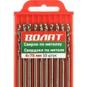 Сверла, буры, зенкеры Волат 85040-075 (10 предметов)