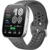 Умные часы Amazfit Bip 6 (серебристый, с серым силиконовым ремешком)